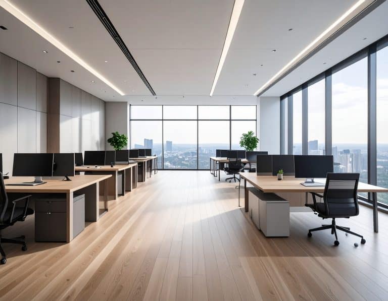 pose sol bureaux professionnels